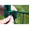 Einfachschelle für Pfosten, grün, D 3.4 cm