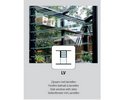 Glaslamellenfenster LV komplett mit Securit Glas 4mm, Rahmen schwarz