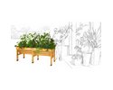Pflanztrog Vegtrug medium 183 x 76 x 80 cm