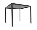 Alu/Stahl-Pergola, schwarz 300x300x240cm