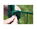 Einfachschelle für Pfosten, grün, D 3.4 cm