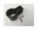 Einfachschelle für Pfosten, schwarz D 3.4 cm