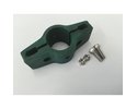 Doppelschelle für Pfosten, schwarz D 3.4 cm