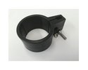 Einfachschelle für Torpfosten, schwarz D 6.0 cm