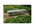 Firstfrühbeetkasten PC transparent 206 x 103 x 34/56 cm