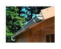 Dachrinne Set 1 beidseitig, PVC 3m anthrazit