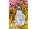 Eisvogel auf Granit (Flügel zu)