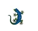 Gecko blau, 18 x 18 x 4 cm