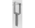 Pfostenanker feuerverz., mit Mauerdorn 9.1 x 5 cm