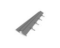 Rasenkante schokobraun Metall pulverb. 100 x 10 cm x 1.5mm