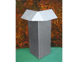 Stahl-Schneckenschutz Eckverbinder Abmessungen: 18x10x26 cm