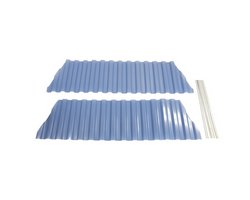 Stirnseitenabdeckung zu Frühbeetglocke 109x29cm
