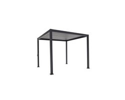 Premium Alu-Pergola, schwarz 300x300x250cm