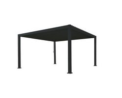 Premium Alu-Pergola, schwarz 400x300x250cm