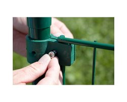 Einfachschelle für Pfosten, grün, D 3.4 cm