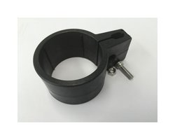Einfachschelle für Torpfosten, schwarz D 6.0 cm