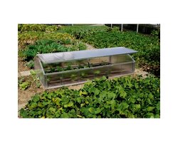 Firstfrühbeetkasten PC transparent 206 x 103 x 34/56 cm