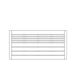 Zaun Lina, Lärche 180x90cm