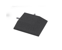 Keilrandeckelemente, anthrazit 250 x 250 x 45/10 mm