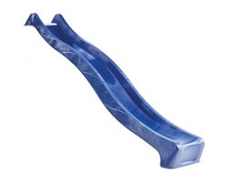 Rutsche mit Welle blau Anbauhöhe 1500mm, Länge 2950mm