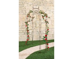 Rosenbogen "Sarah", Pulverbesch.rostf. L139xB39xH240cm