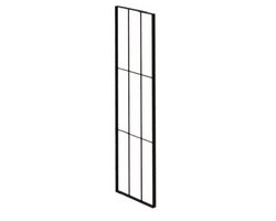 Seitenteil *A* H 165 x B38 x T 2.5 cm / edelrost