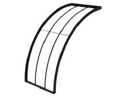 Halbbogen 90° *B* L 98.5 x B 38 x T 2.5 cm / edelrost