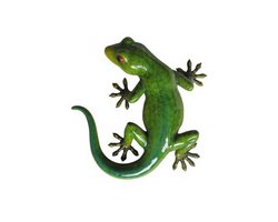 Gecko grün, 18 x 18 x 4 cm