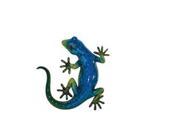 Gecko blau, 18 x 18 x 4 cm