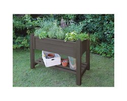 Kräuterbeet massiv 90x60x84.5cm, grau