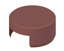 BIO Rasenkantenstein-Endstück terracotta