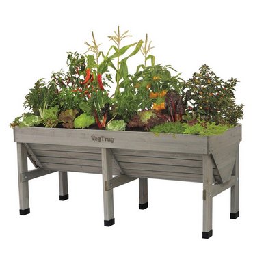 Pflanztrog Vegtrug medium, grau 183 x 76 x 80 cm 