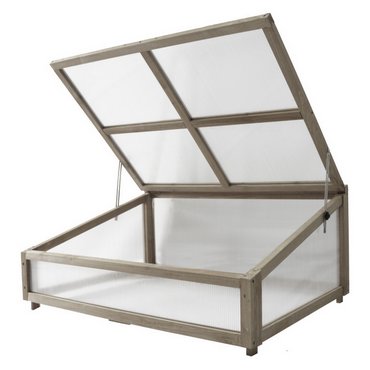Frühbeetaufsatz zu Vegtrug klein, grau 105x76x45.5 cm 