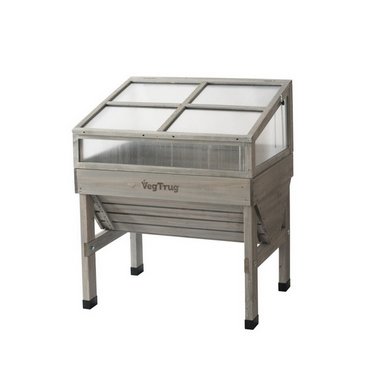 Frühbeetaufsatz zu Vegtrug klein, grau 105x76x45.5 cm 