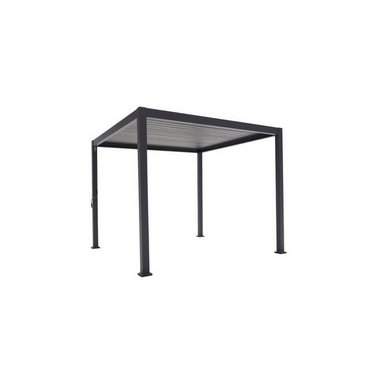 Premium Alu-Pergola, schwarz 300x300x250cm 