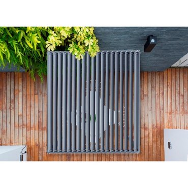 Premium Alu-Pergola, schwarz 300x300x250cm 
