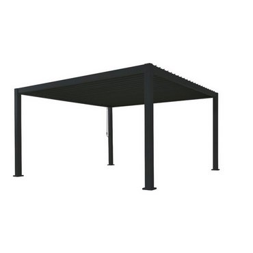 Premium Alu-Pergola, schwarz 400x300x250cm 