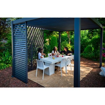 Premium Alu-Pergola, schwarz 400x300x250cm 