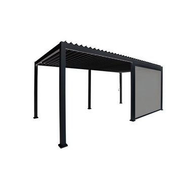 Sichtschutz, ausziehbar schwarz, 4m 