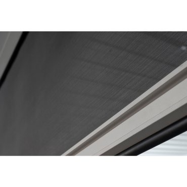 Sichtschutz, ausziehbar grau/weiss, 4m 
