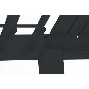Premium Alu-Pergola, schwarz 600x300x250cm 