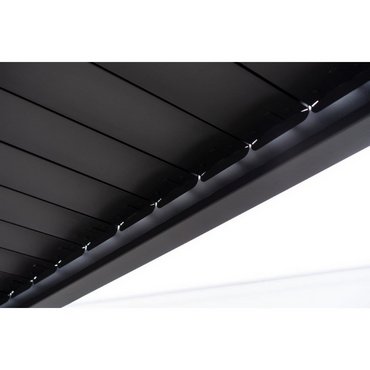 Alu/Stahl-Pergola, schwarz 300x300x240cm 