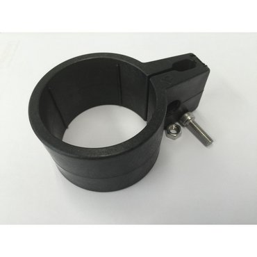 Einfachschelle für Torpfosten, schwarz D 6.0 cm 