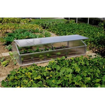 Firstfrühbeetkasten PC transparent 206 x 103 x 34/56 cm 