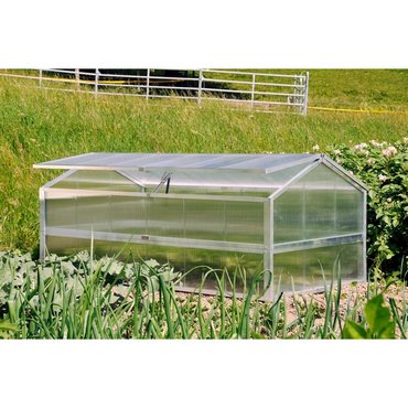 First-Hochbeet PC transp.(766.005+007) 206 x 103 x 64/87 cm 