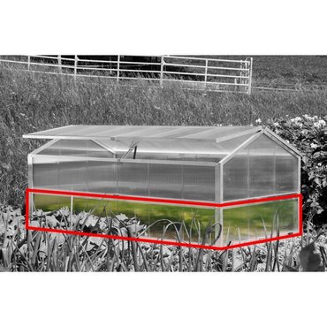 Unterbau zu 766.006 PC transparent 206 x 103 x 31 cm 