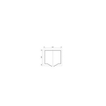 Blockhaus Paul,28mm naturb. (800.181) 240x200x235 cm,  inkl. Heimlieferung 
