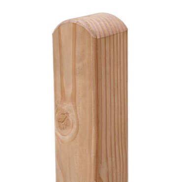 Pfosten, Kopf rund, Lärche Natur 190x9x9 cm 