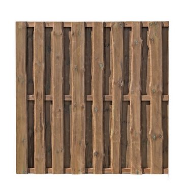Bohlen-Zaun Nino, braun 180x180cm 