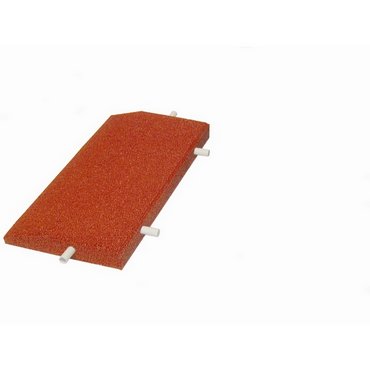 Keilrandelemente gerade, rot 500 x 250 x 45/10 mm 